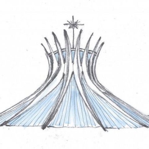 Brasília Cathedral sketch