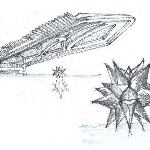 Museum of Tomorrow, in Rio de Janeiro - Sketch