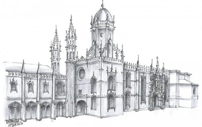 Jerónimos Monastery Sketch