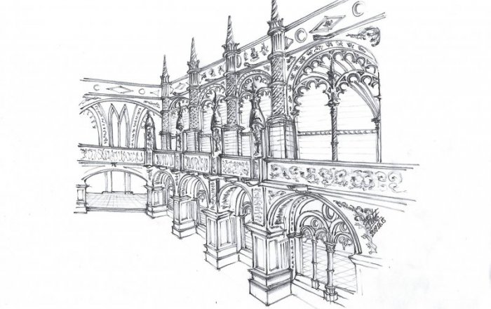 Jerónimos Cloister Sketch