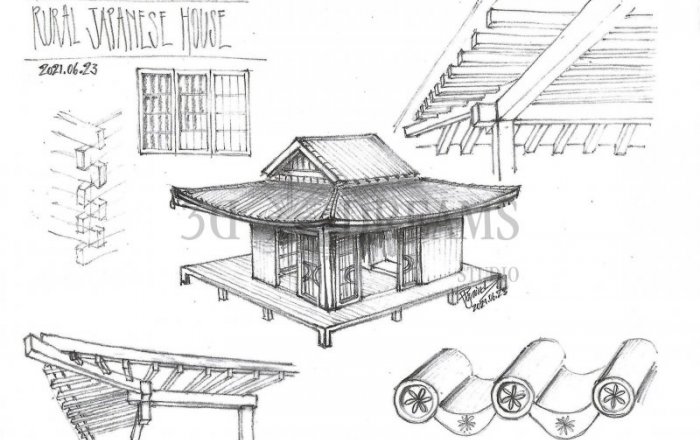 Japanese House sketch